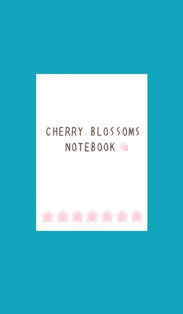 [LINE着せ替え] サクラ咲くノート/ビリジアンの画像1