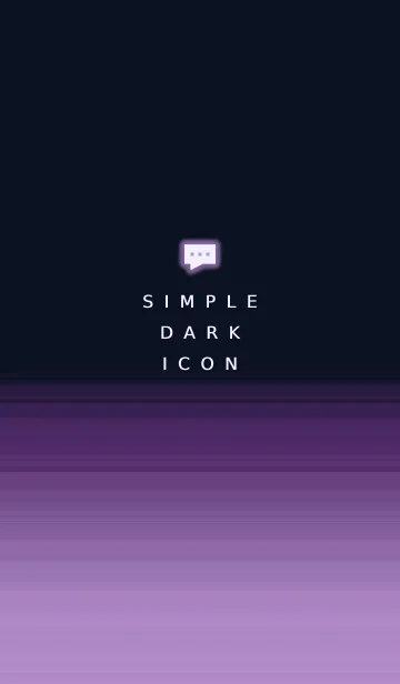 [LINE着せ替え] SIMPLE DARK ICON THEME 129の画像1