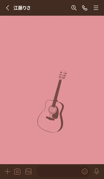 [LINE着せ替え] GUITAR COLOR  オールドローズの画像2
