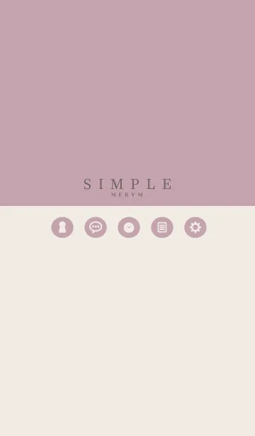 [LINE着せ替え] SIMPLE ICON PINK - MEKYM 2の画像1