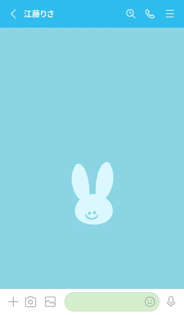 [LINE着せ替え] ホワイト ラビット 102の画像2