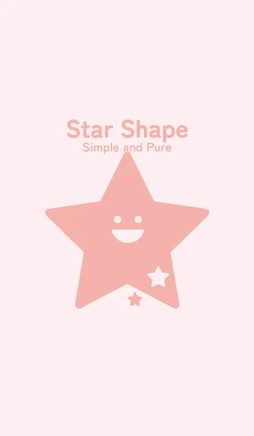 [LINE着せ替え] 星型の着せかえ 薄桜の画像1