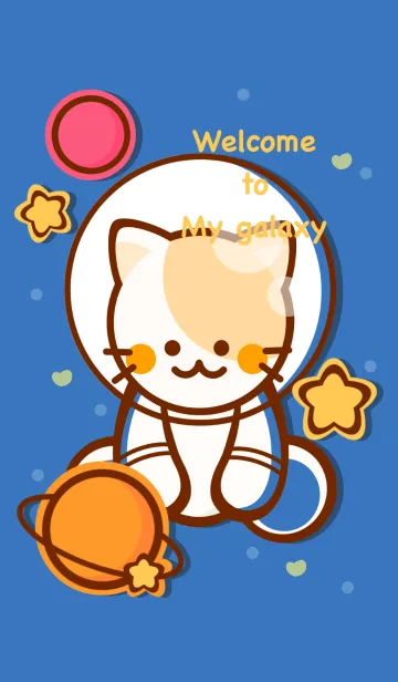 [LINE着せ替え] Wonderful meow meow galaxy 4の画像1