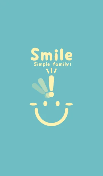 [LINE着せ替え] スマイル＆ヒラメキ 淡水色の画像1