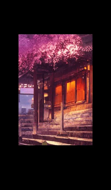 [LINE着せ替え] 和の夜桜#DP115。の画像1