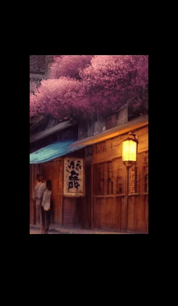 [LINE着せ替え] 和の夜桜#DP114。の画像1