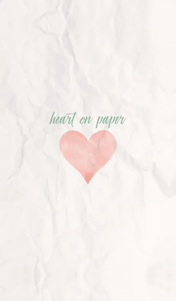 [LINE着せ替え] simple watercolor heart on paper 33の画像1