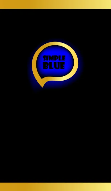 [LINE着せ替え] Blue Gold Black Theme (JP)の画像1