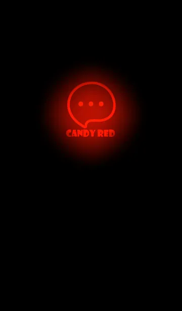 [LINE着せ替え] Candy Red Neon Theme V4 (JP)の画像1