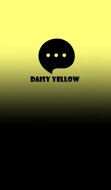 [LINE着せ替え] Black & Daisy yellow Theme V4 (JP)の画像1