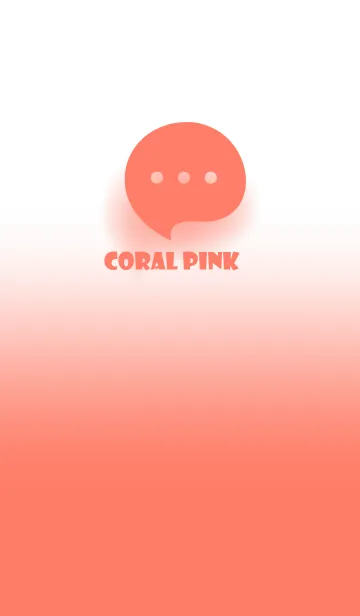 [LINE着せ替え] Coral Pink & White Theme V.4 (JP)の画像1