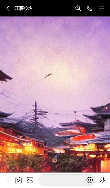 [LINE着せ替え] 和の夜桜#DP112。の画像2