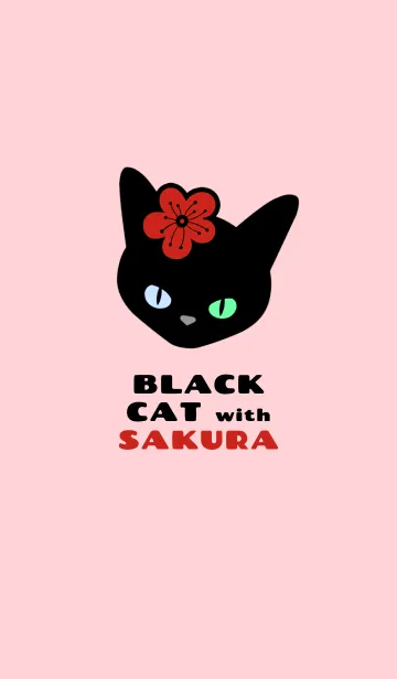 [LINE着せ替え] クロネコとサクラ 20の画像1