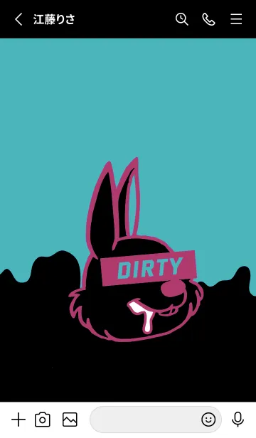 [LINE着せ替え] ダーティ ラビット 164の画像2