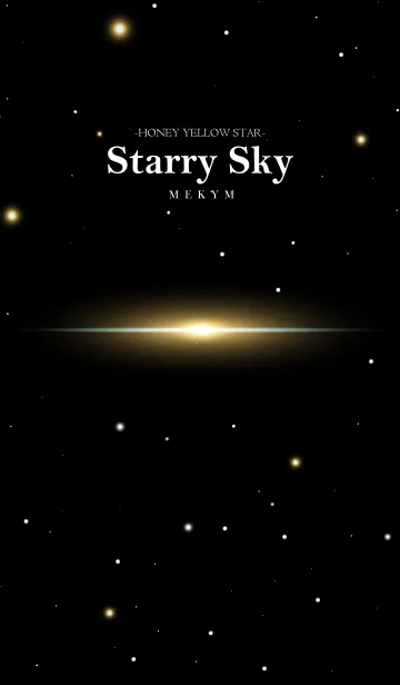 [LINE着せ替え] Starry Sky -HONEY YELLOW STAR-の画像1