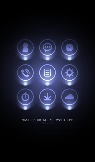 [LINE着せ替え] SLATE BLUE LIGHT ICON THEME 2の画像1