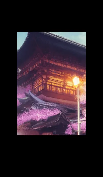 [LINE着せ替え] 和の夜桜#DP17。の画像1