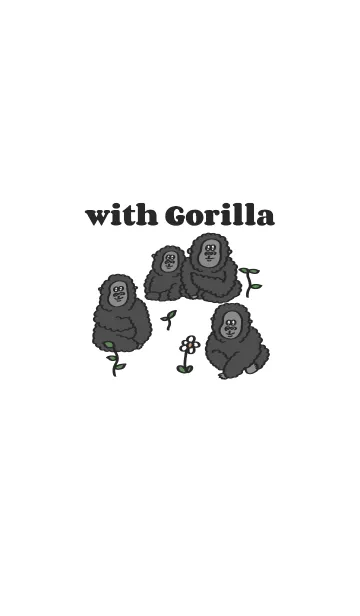[LINE着せ替え] ごりらの日常 with Gorillaの画像1
