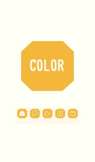 [LINE着せ替え] yellow color K23の画像1