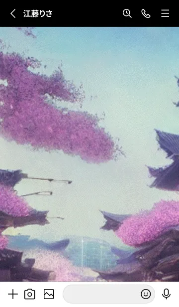 [LINE着せ替え] 和の夜桜#DP14。の画像2