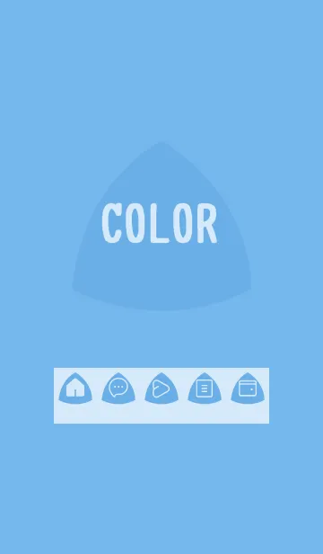 [LINE着せ替え] blue color L21の画像1