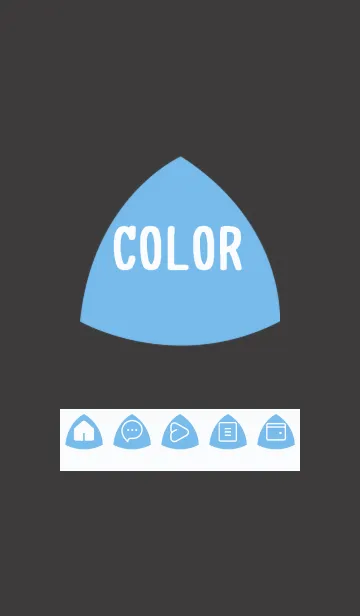 [LINE着せ替え] blue color L25の画像1