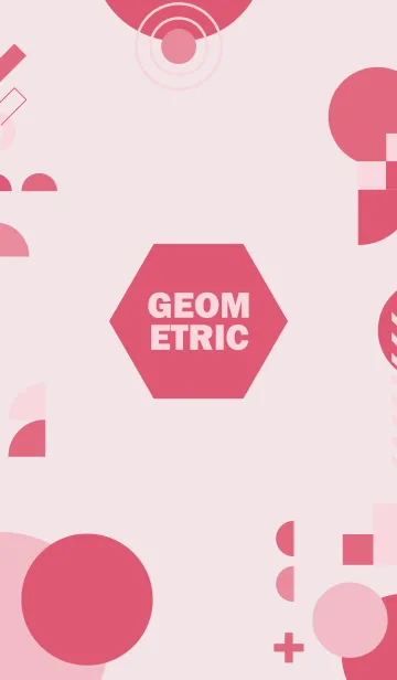 [LINE着せ替え] Flat Geometric Soft Peachの画像1