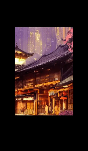 [LINE着せ替え] 和の夜桜#DP130。の画像1