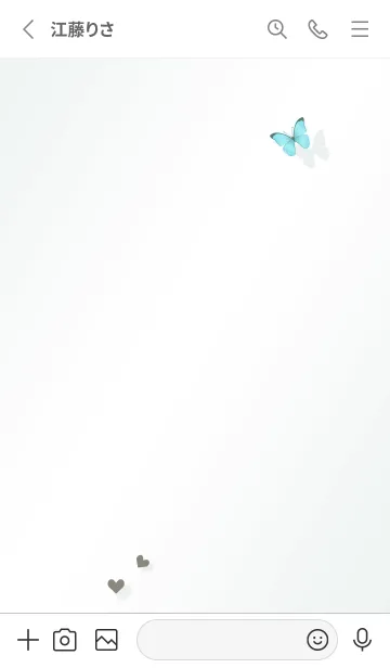 [LINE着せ替え] フラワー♥bluegreen05_1の画像2