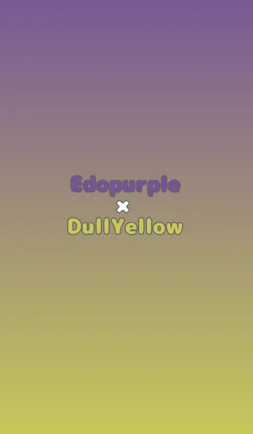 [LINE着せ替え] 江戸紫★くすみイエロー.TKCの画像1