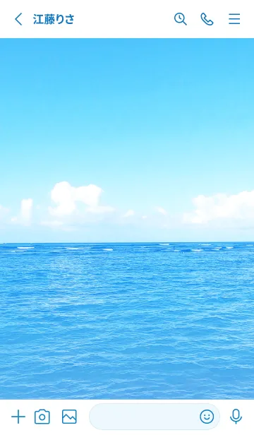 [LINE着せ替え] HAWAIIAN BLUE-SUMMER.MEKYM 14の画像2