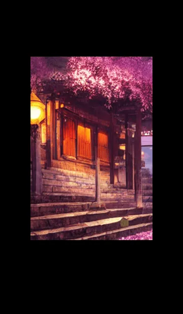 [LINE着せ替え] 和の夜桜#DP126。の画像1