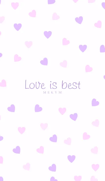 [LINE着せ替え] Love is best - PURPLE PINK 5の画像1