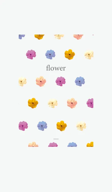 [LINE着せ替え] グレー : Spring Flowerの画像1