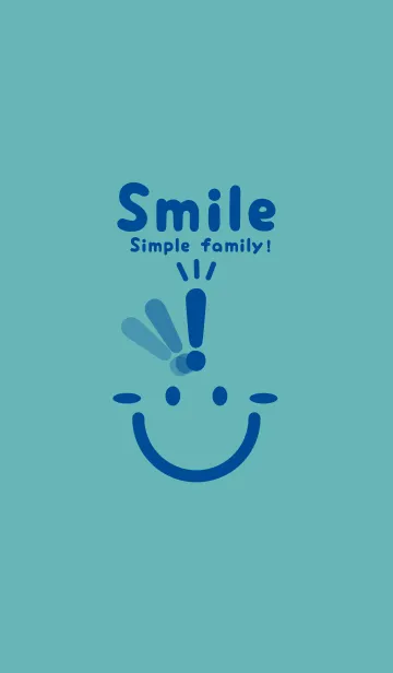 [LINE着せ替え] スマイル＆ヒラメキ アクアマリンの画像1