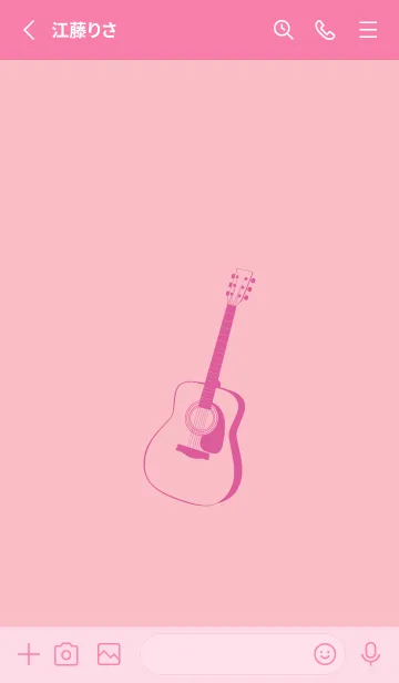 [LINE着せ替え] GUITAR COLOR  ライトオーキッドピンクの画像2