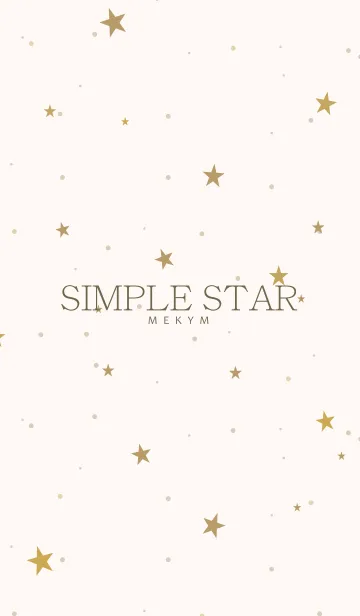 [LINE着せ替え] SIMPLE STAR NATURAL YELLOW.MEKYM 11の画像1