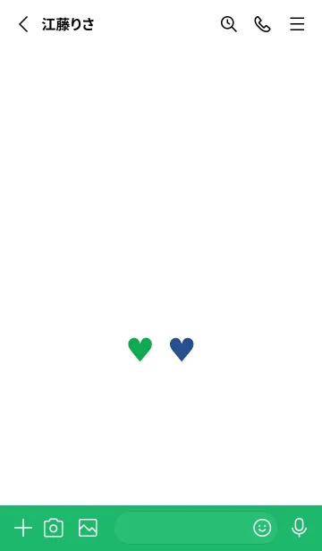 [LINE着せ替え] 2 カラー ミニ ハート 251の画像2