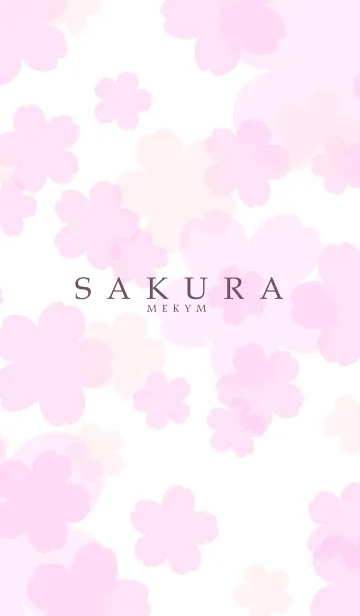 [LINE着せ替え] SAKURA - Cherry Blossoms WHITE 8の画像1