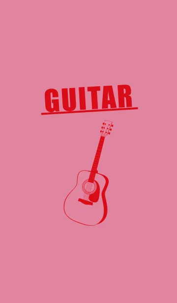 [LINE着せ替え] GUITAR COLOR  ペールチェリーピンクの画像1