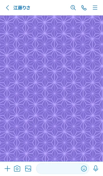 [LINE着せ替え] 和柄ー麻の葉ー152の画像2