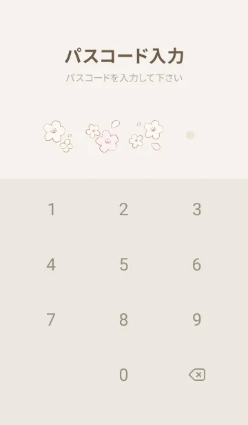 [LINE着せ替え] SAKURA flower shower pink  beigeの画像4