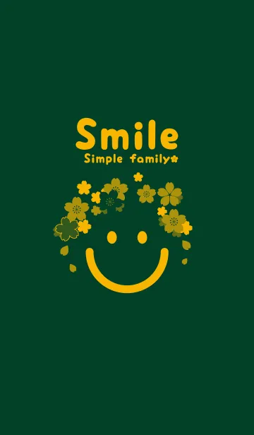 [LINE着せ替え] スマイル＆桜 小鴨色の画像1