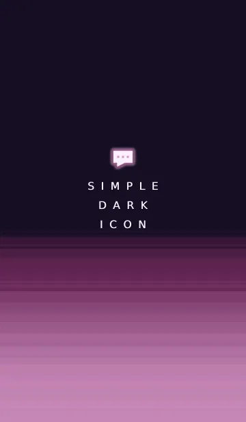 [LINE着せ替え] SIMPLE DARK ICON THEME 130の画像1