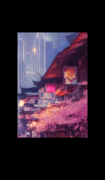 [LINE着せ替え] 和の夜桜#DQ26。の画像1