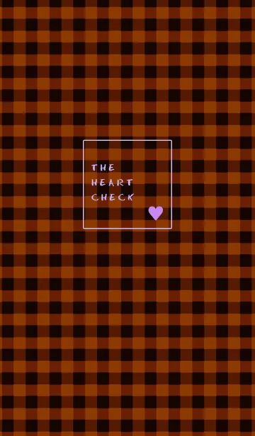 [LINE着せ替え] ザ ハート チェック .26の画像1