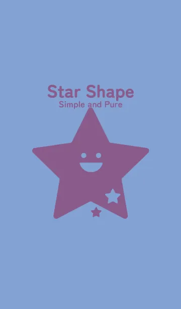 [LINE着せ替え] 星型の着せかえ 青藤色の画像1