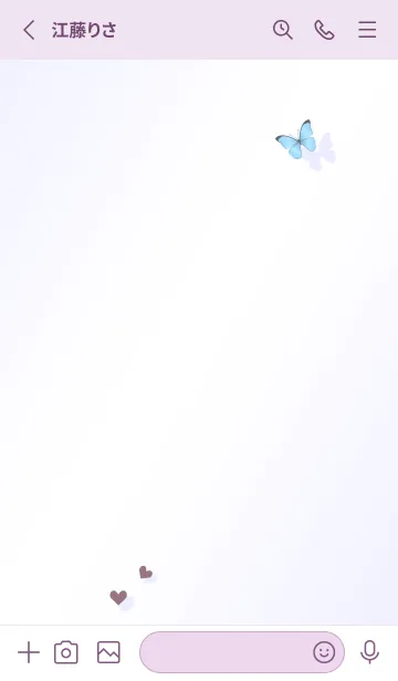 [LINE着せ替え] フラワー♥lilac08_1の画像2