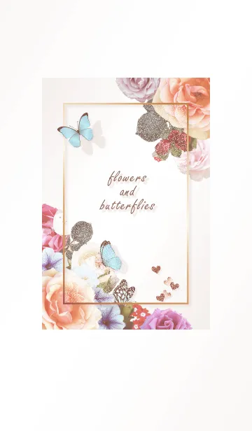 [LINE着せ替え] フラワー♥pinkbrown07_1の画像1