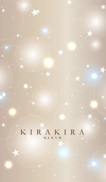 [LINE着せ替え] KIRAKIRA STAR - BROWN GOLD 6の画像1